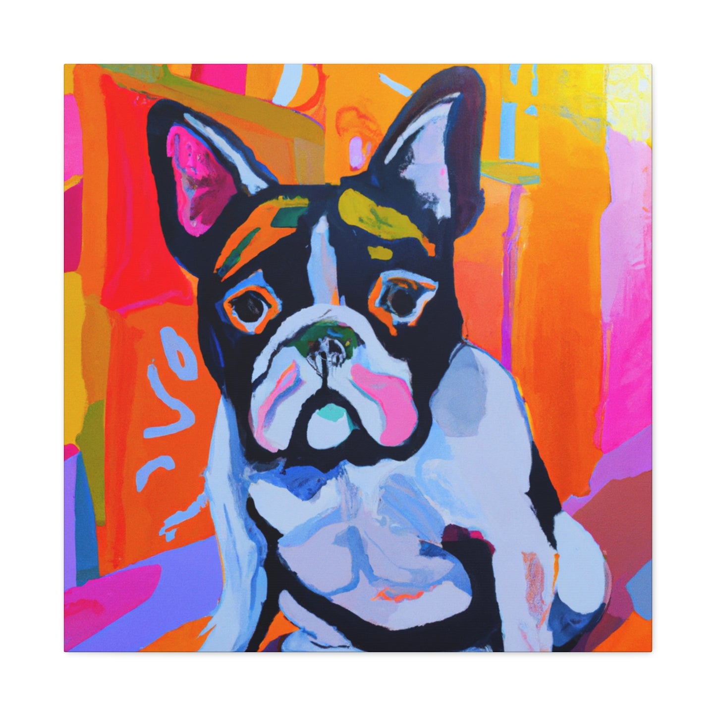 "French Bulldog Portrait" - Canvas