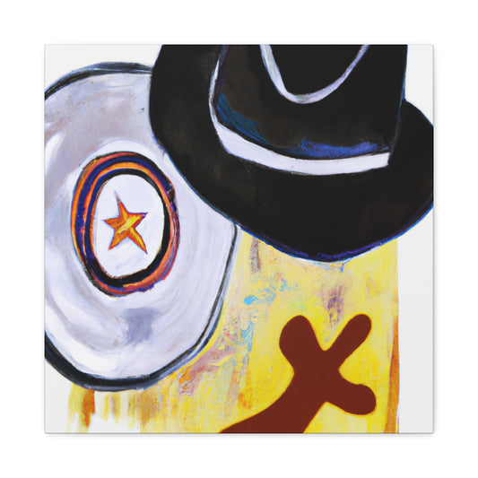 "Cowboy Tipping His Hat" - Canvas