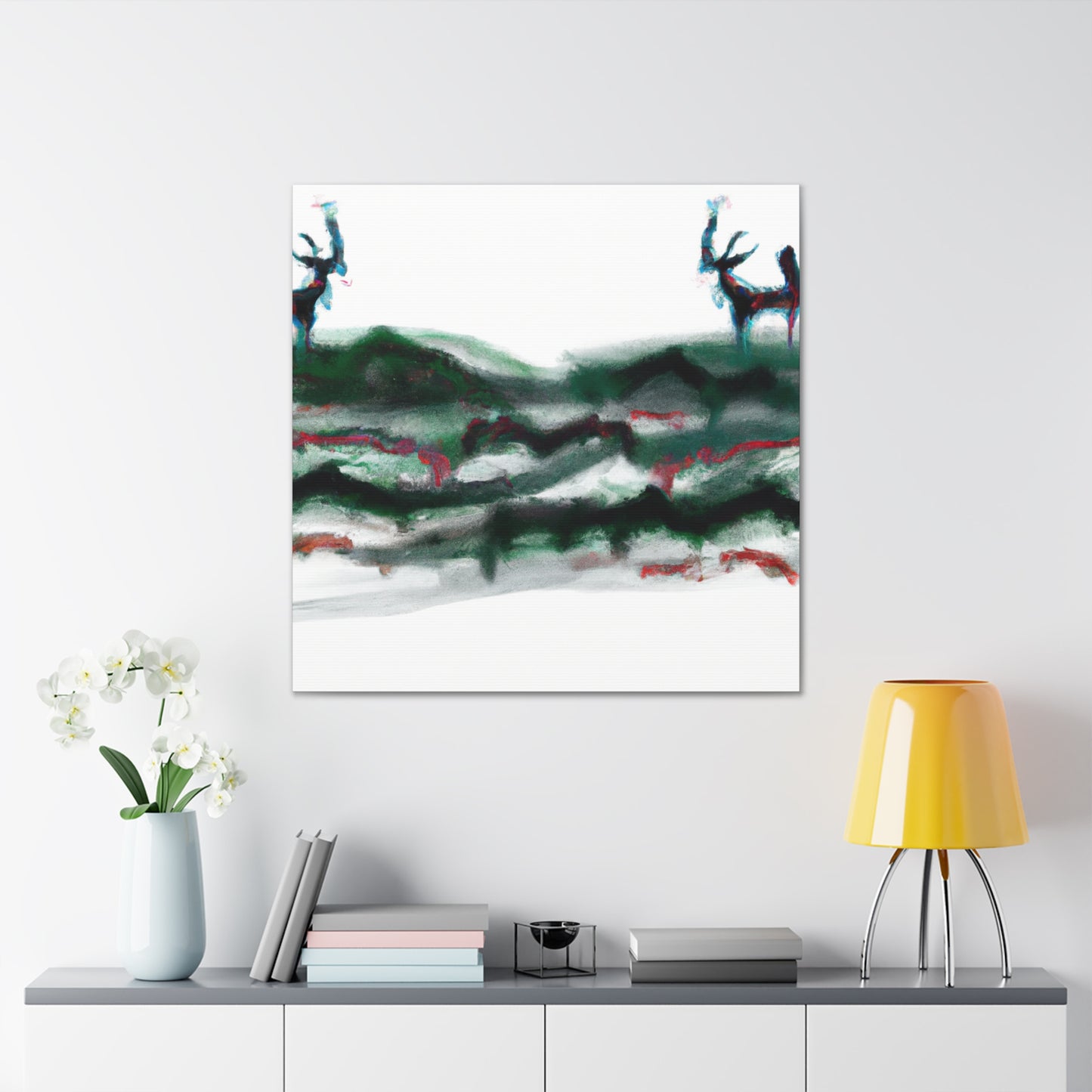 Deer in Abstraction - Canvas