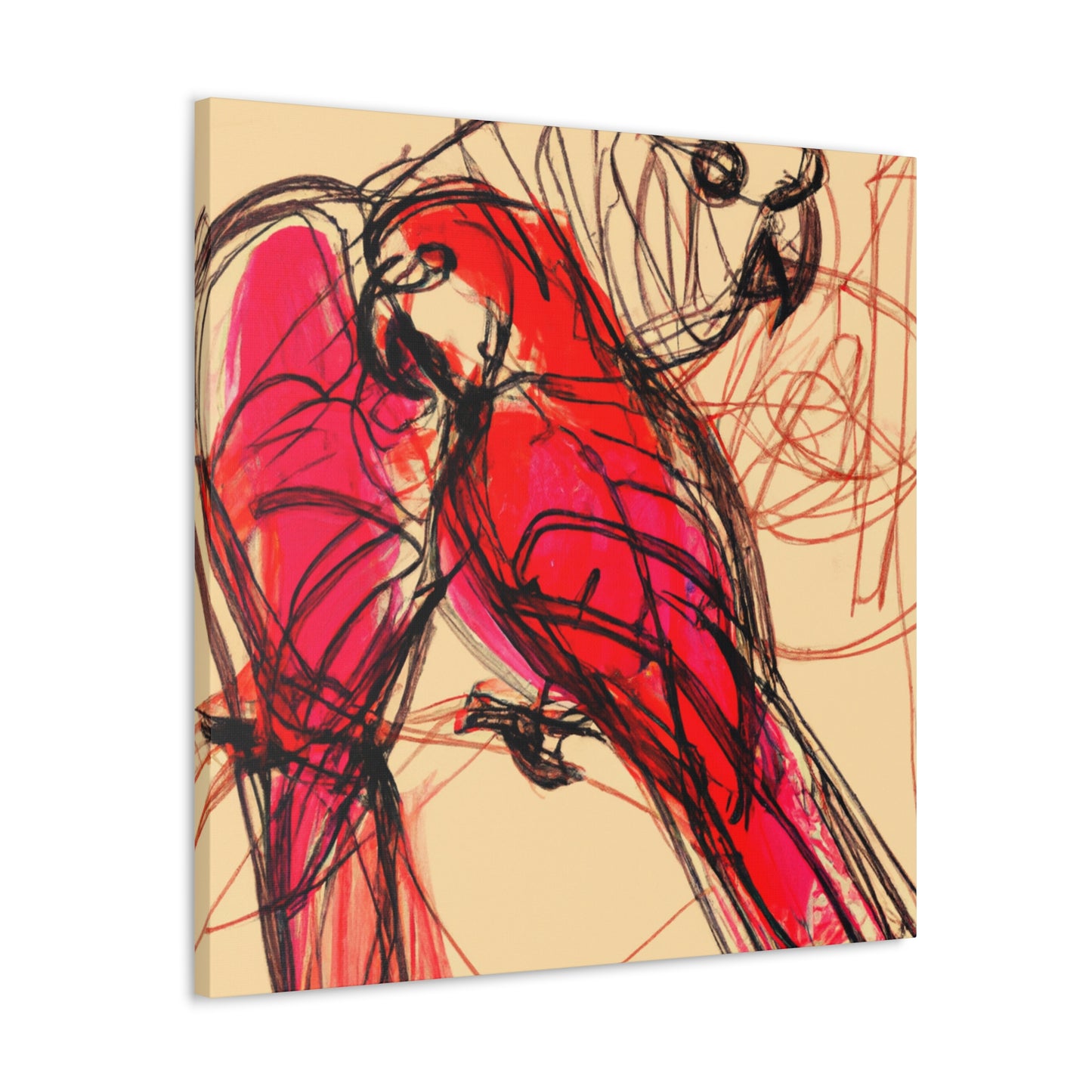 Amazon Parrot Palette. - Canvas