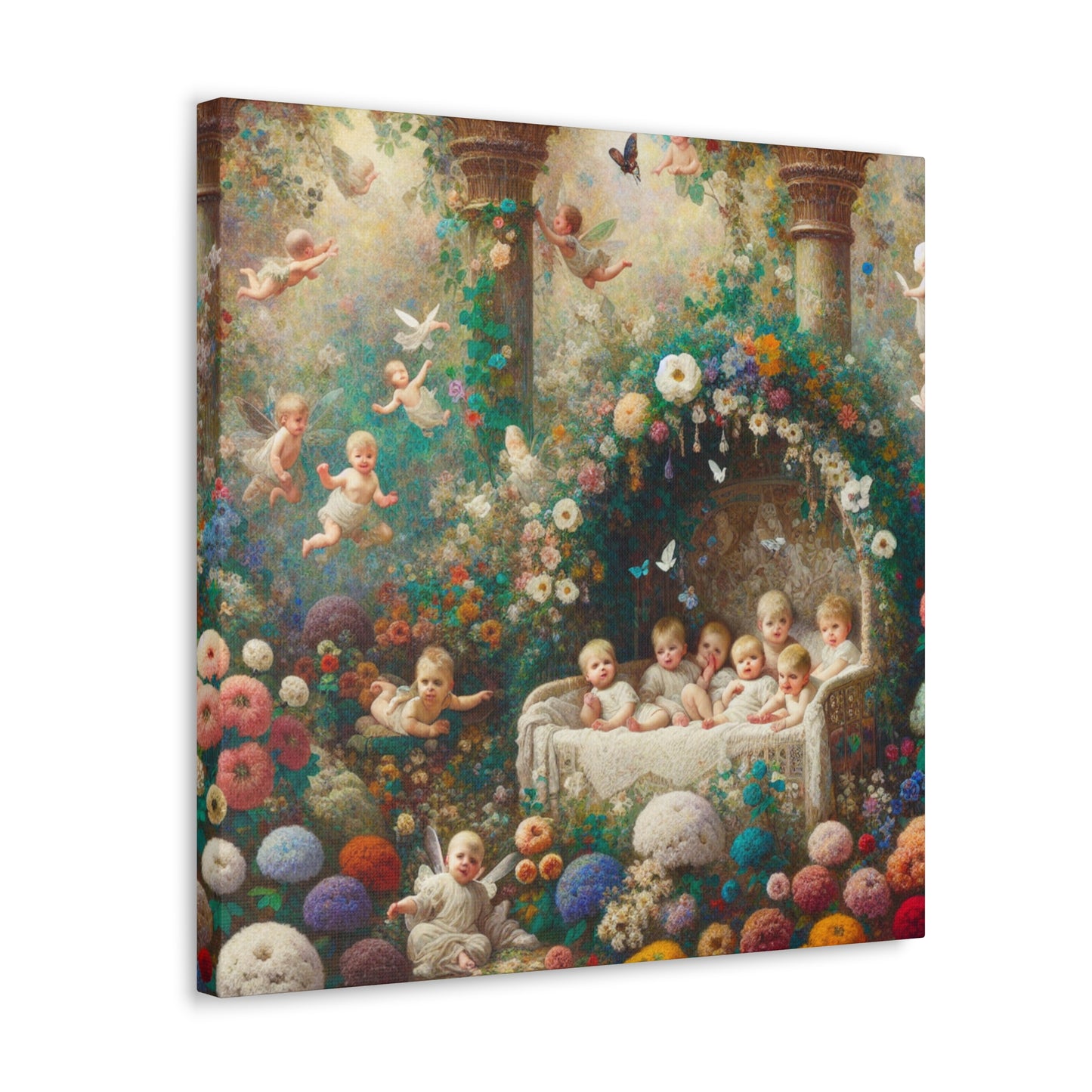 Enchanted Floral Fairyland - Canvas