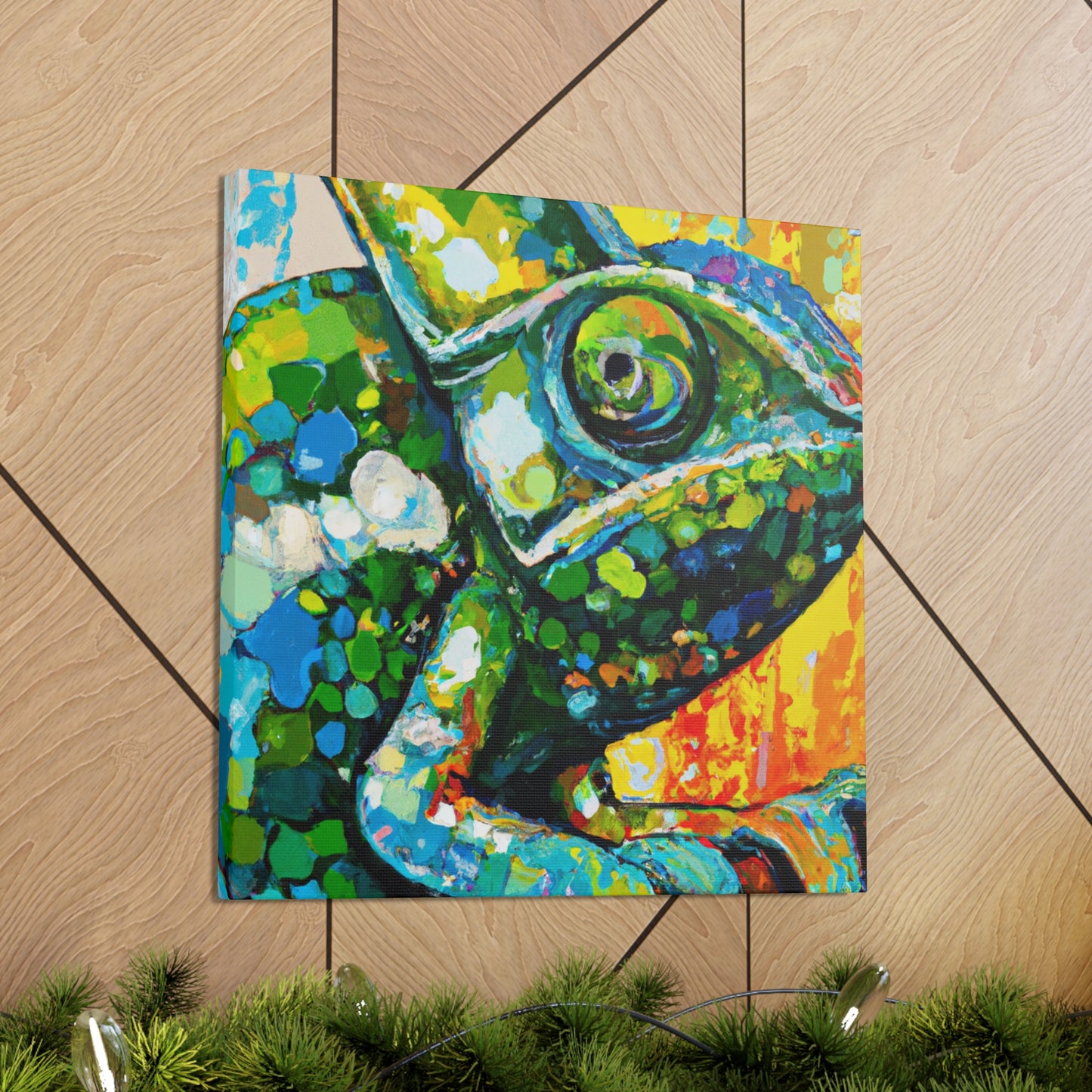 Veiled Chameleon Dreaming - Canvas