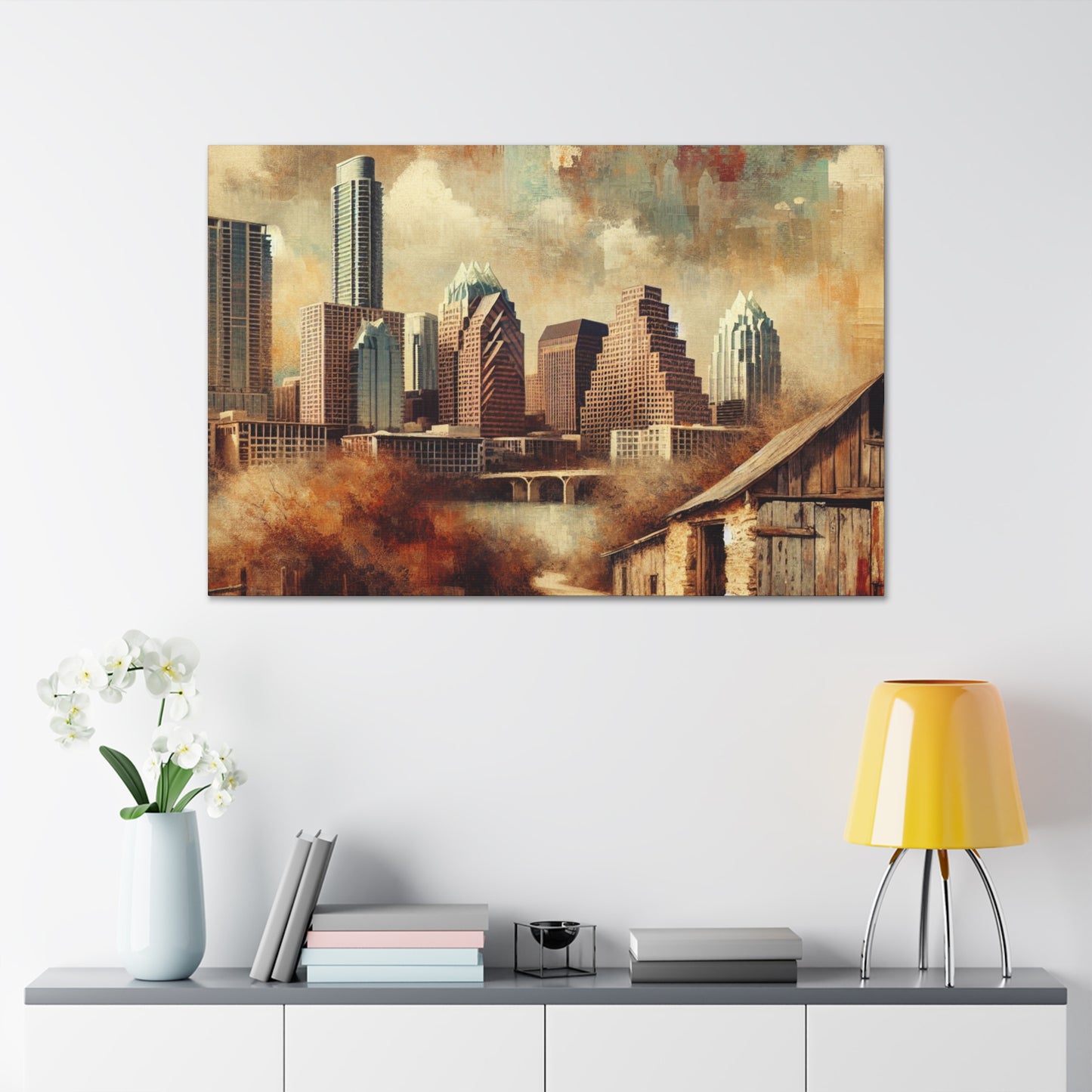 "Enchanting Hues of Austin" - Canvas