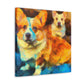 Corgi in Impressionism - Canvas