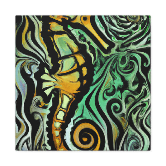 Seahorse's Enchanting Dance - Canvas