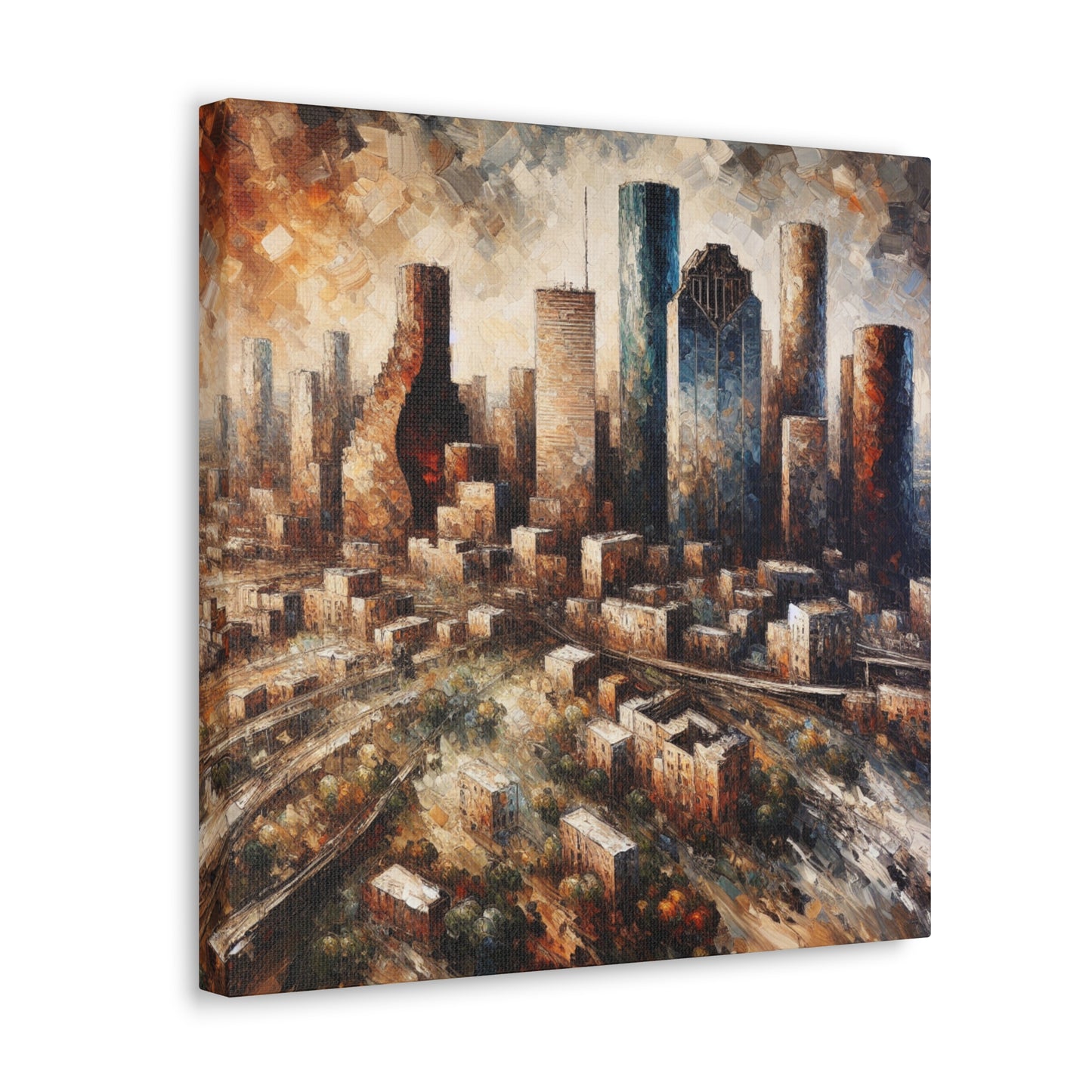 Ethereal Metropolis Awakening - Canvas