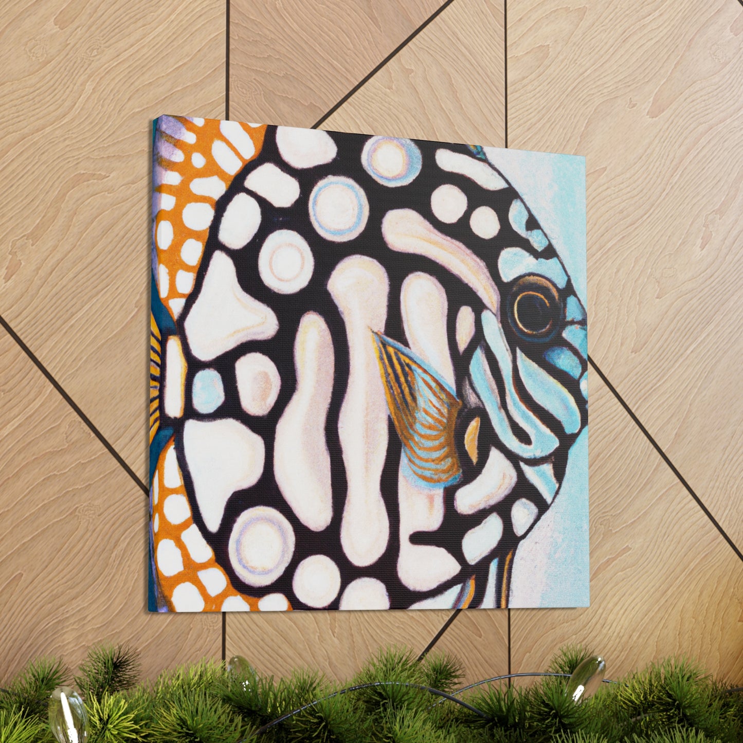 "Discus in Motion Deco" - Canvas