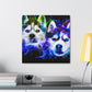 "Siberian Husky Dreamscape" - Canvas