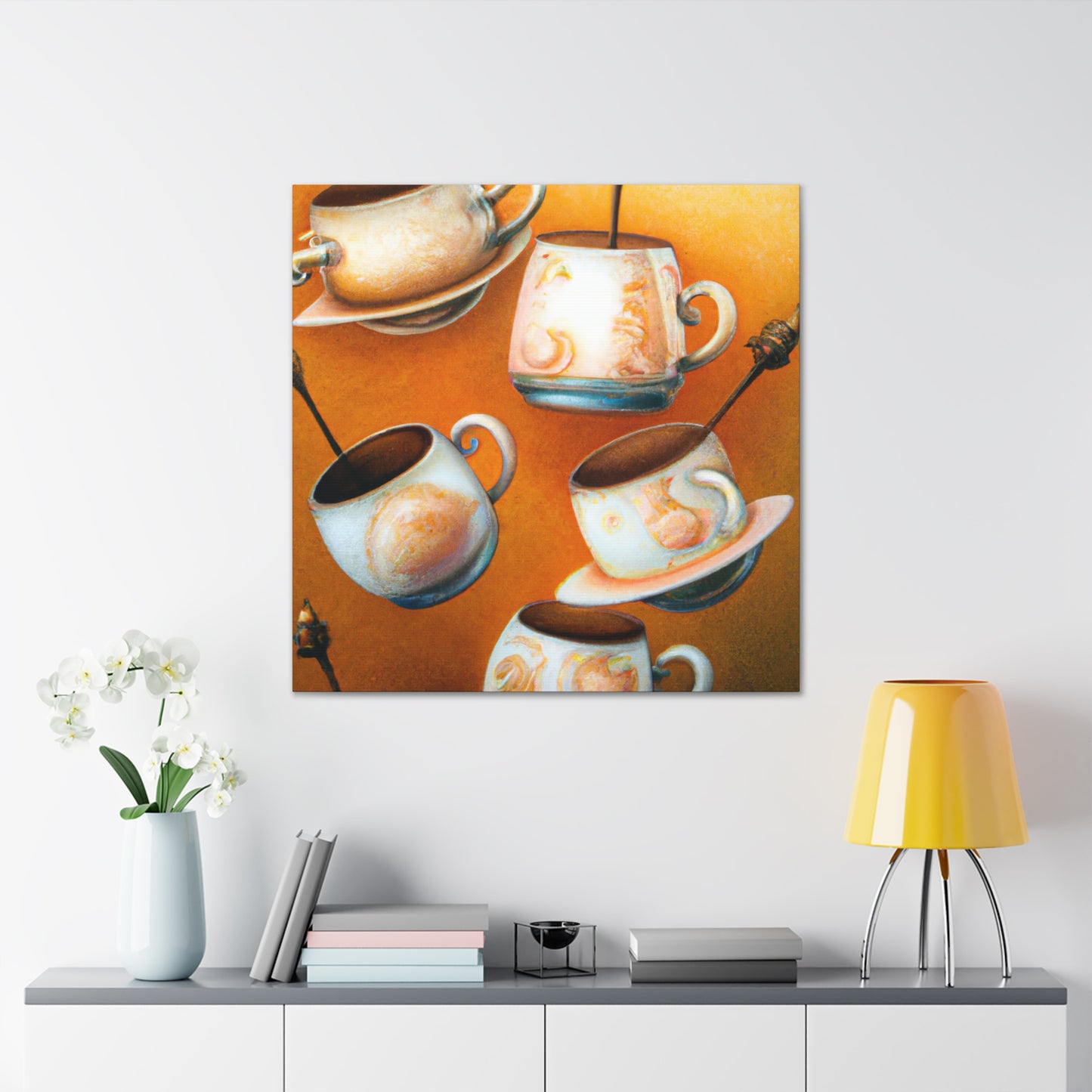 Tea Cups Dreamscape - Canvas