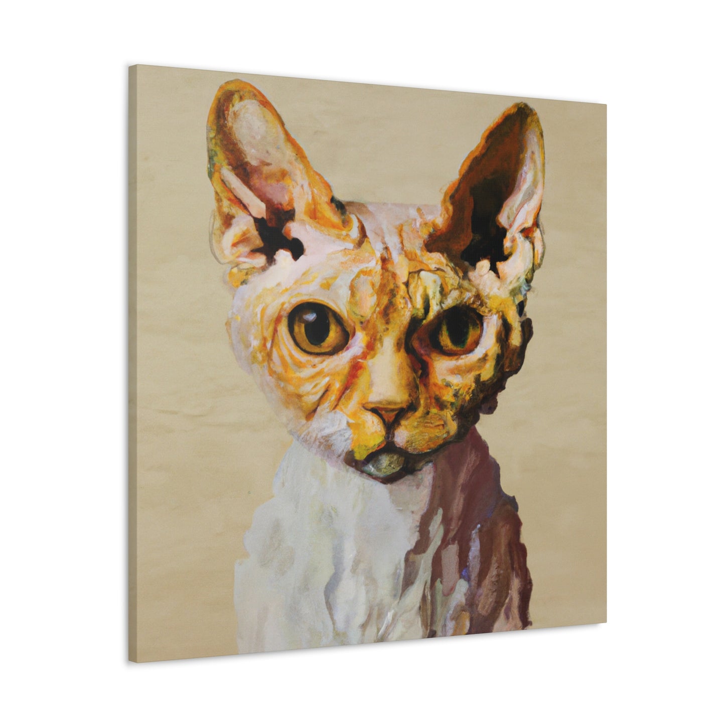 "Devon Rex Kaleidoscope" - Canvas