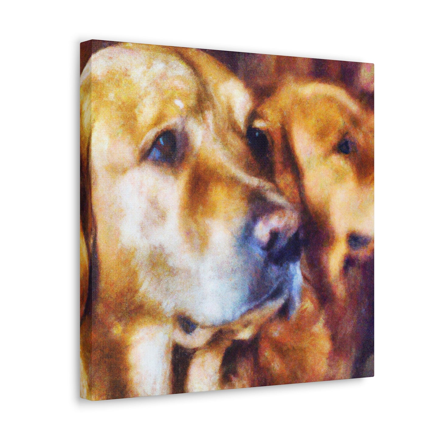 "Golden Retriever Bliss" - Canvas