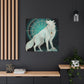 "Arctic Wolf in Deco" - Canvas