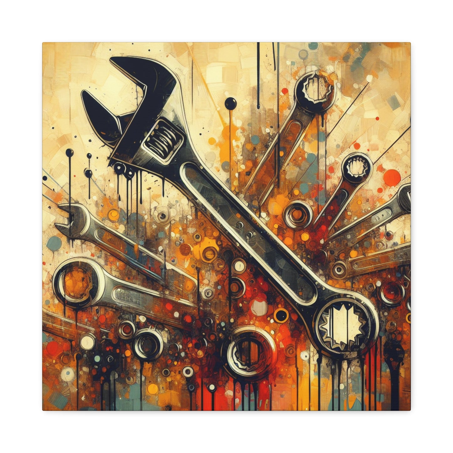 Forged Industrial Symphony - Canvas