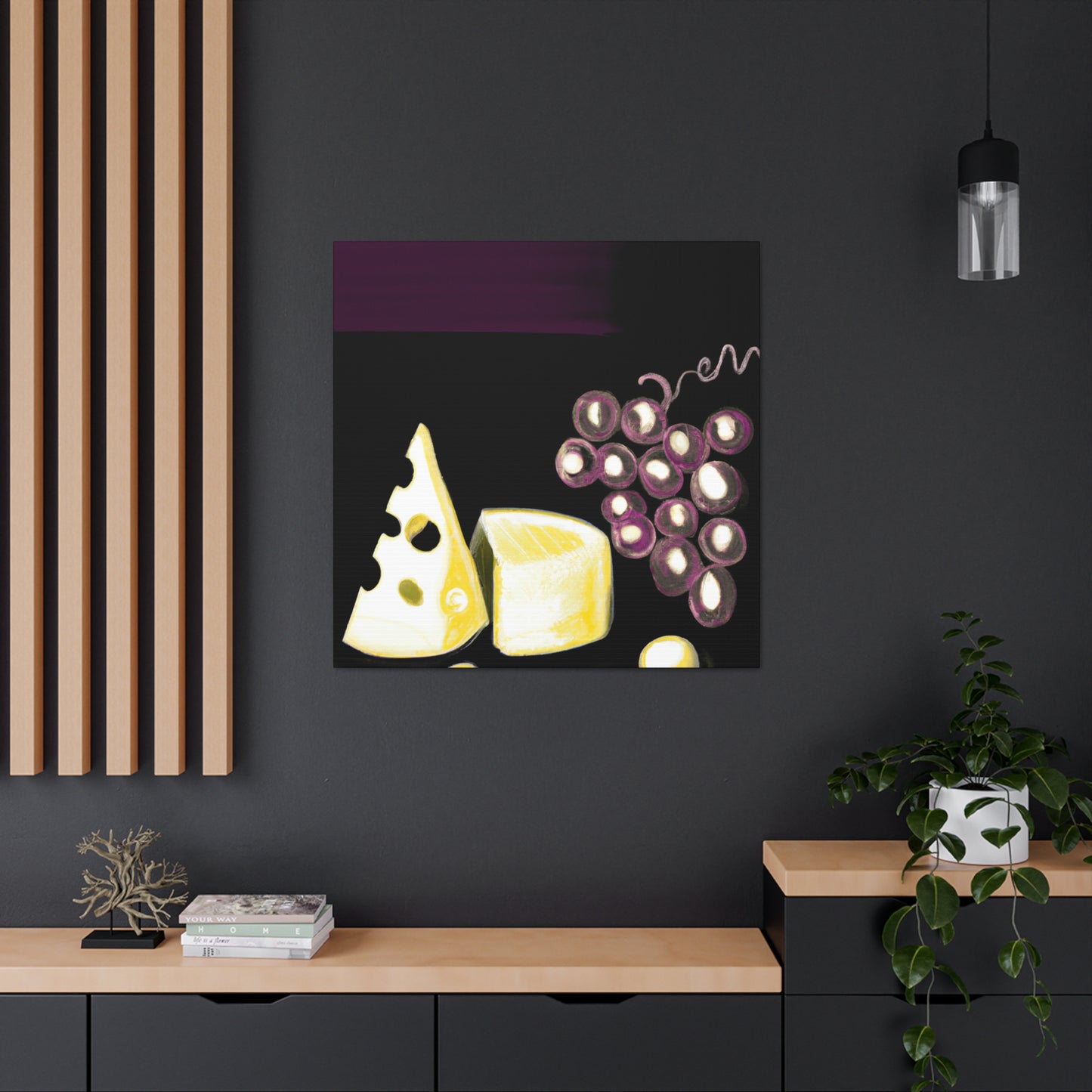 Cheese and Grapes Abide - Canvas