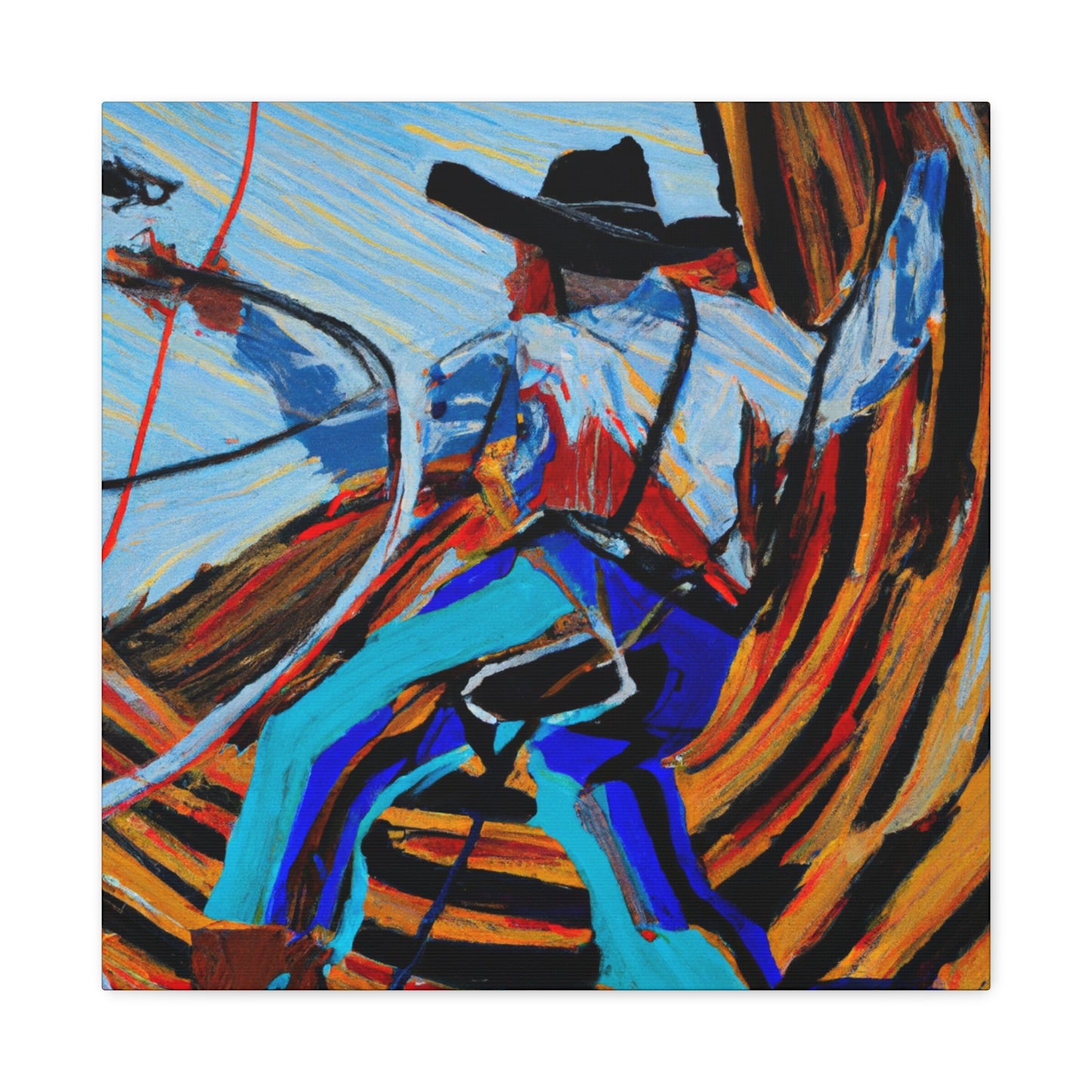 Lassoing Wild West Dreams - Canvas