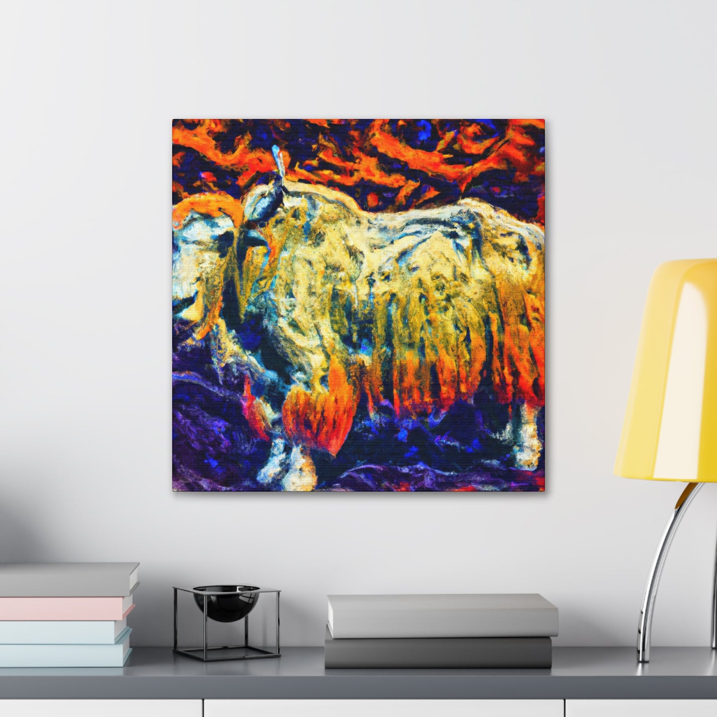 Yak in Impressionism - Canvas