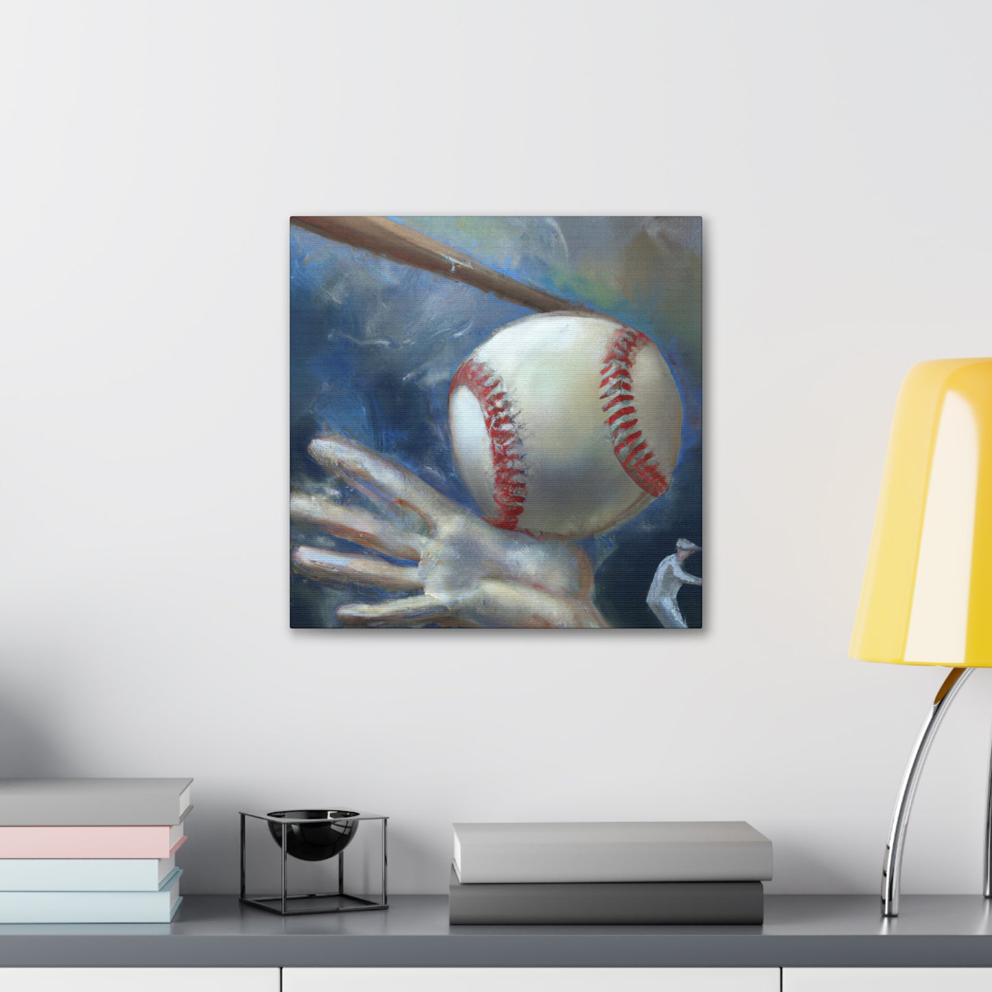 "Baseball in Hyperrealism" - Canvas