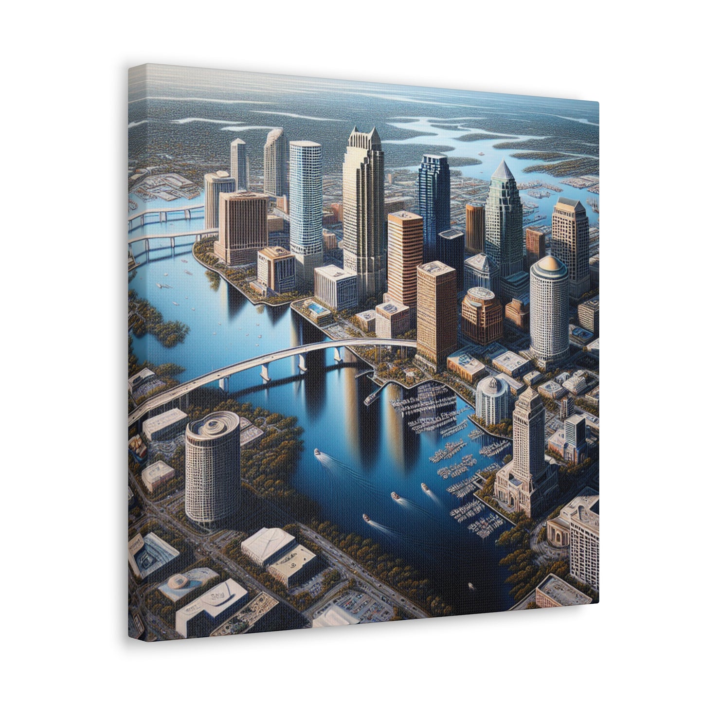 Contours of Tampa Essence - Canvas