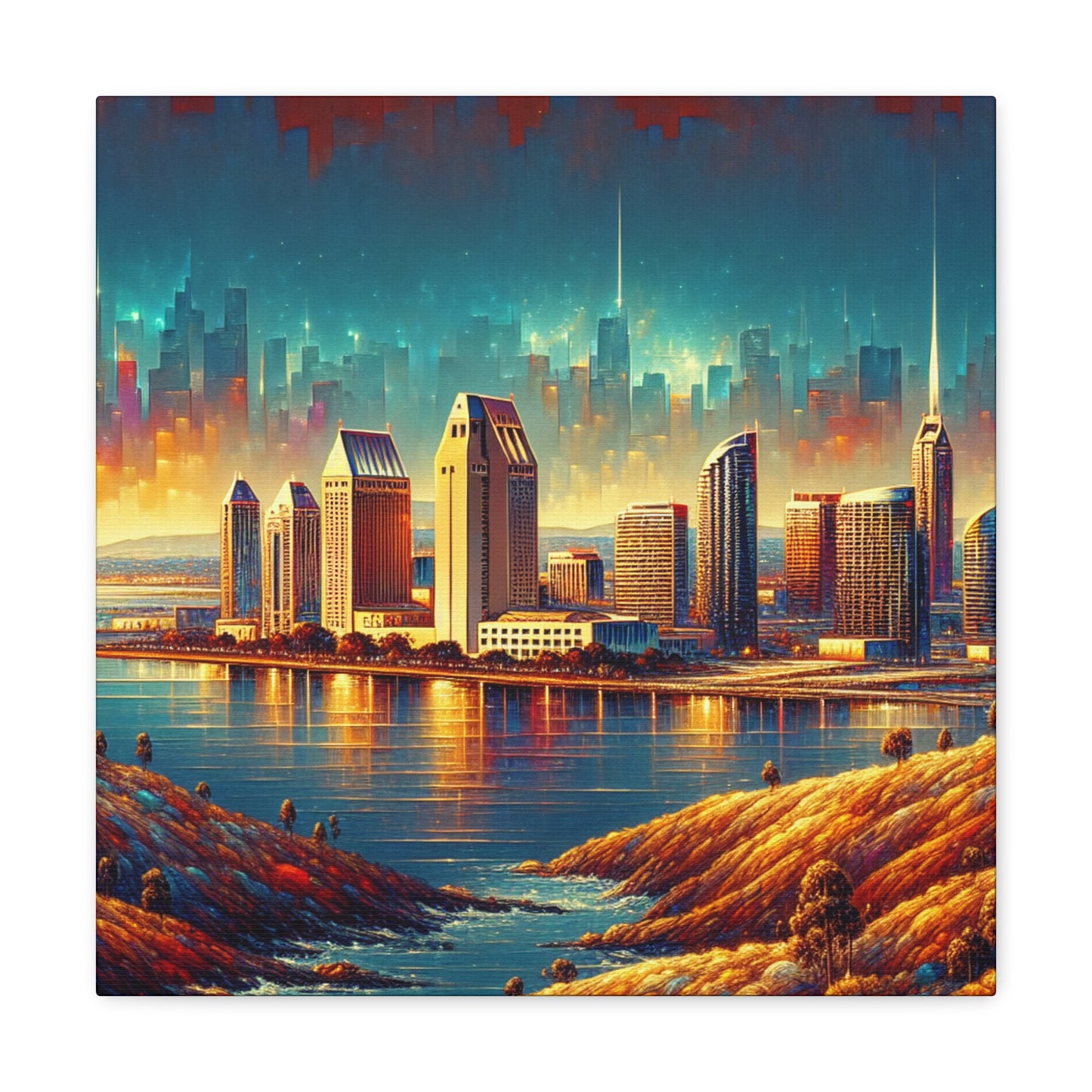 Golden Horizon of California - Canvas