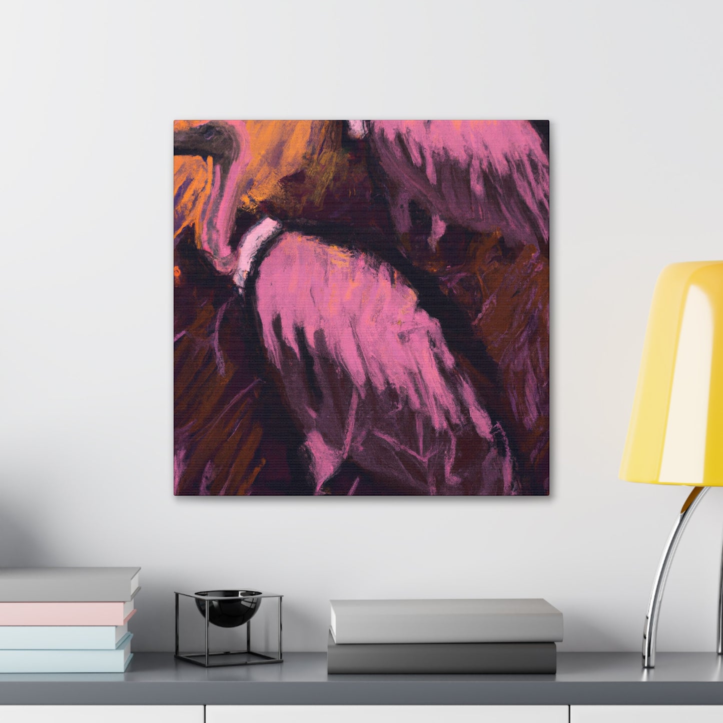 Vulture Impressionism Scene - Canvas