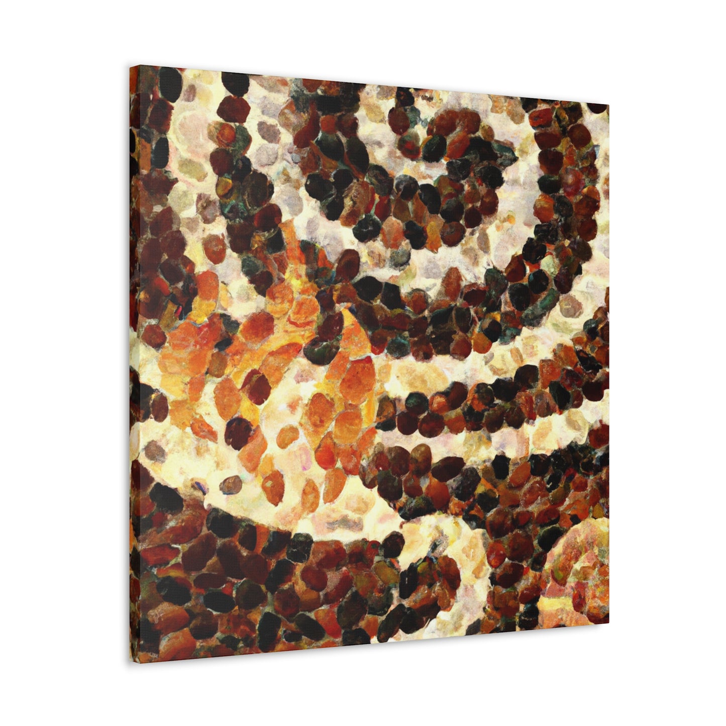 Coffee Pointillism Dream - Canvas