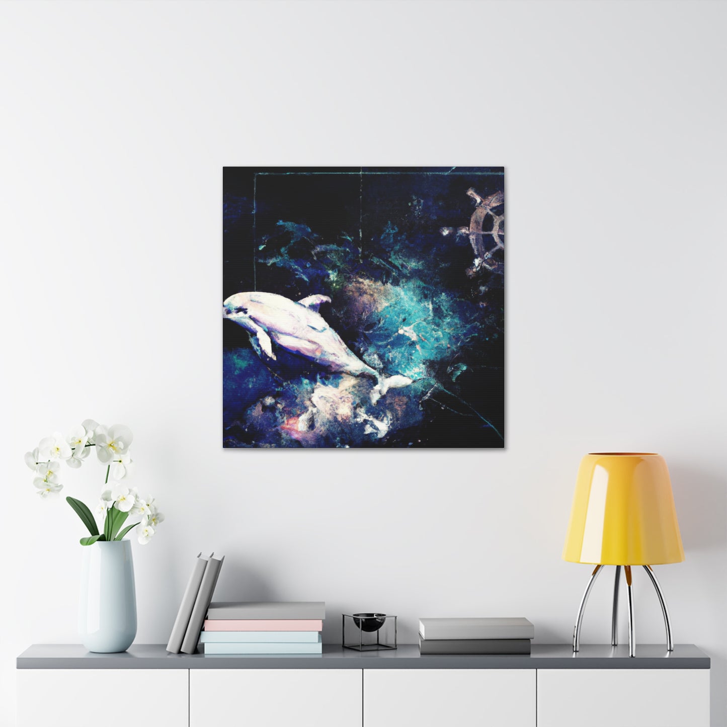 Dancing Dolphin Delight - Canvas