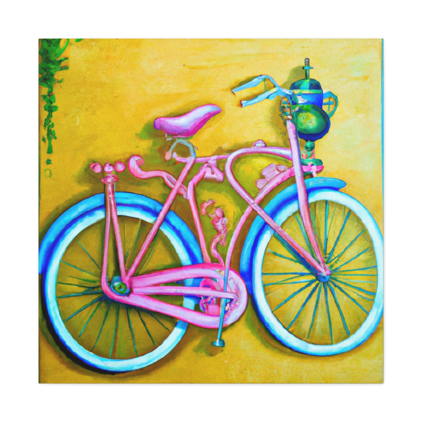 Riding on the Bicycle - Canvas