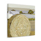 "Hay Bales in Golds" - Canvas