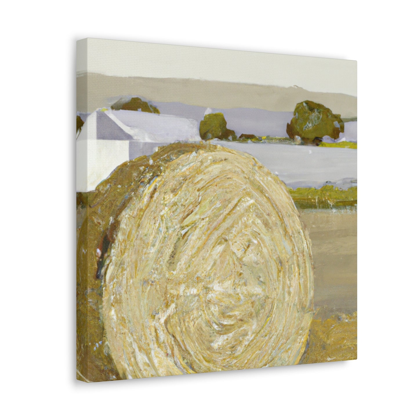 "Hay Bales in Golds" - Canvas