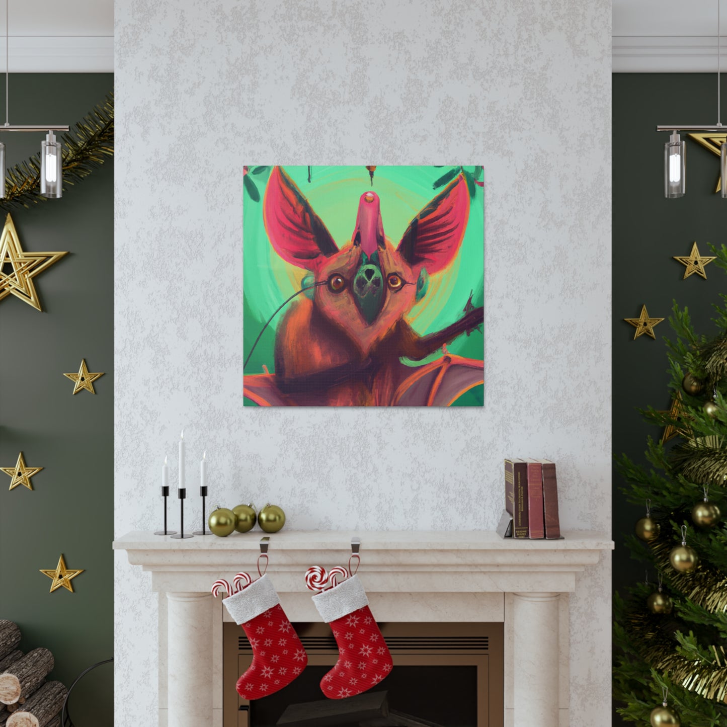 "Indian Flying Fox Soar" - Canvas