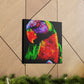 "Rainbow Lorikeet Revelry" - Canvas