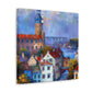 "Tudor Palace Impressionism" - Canvas