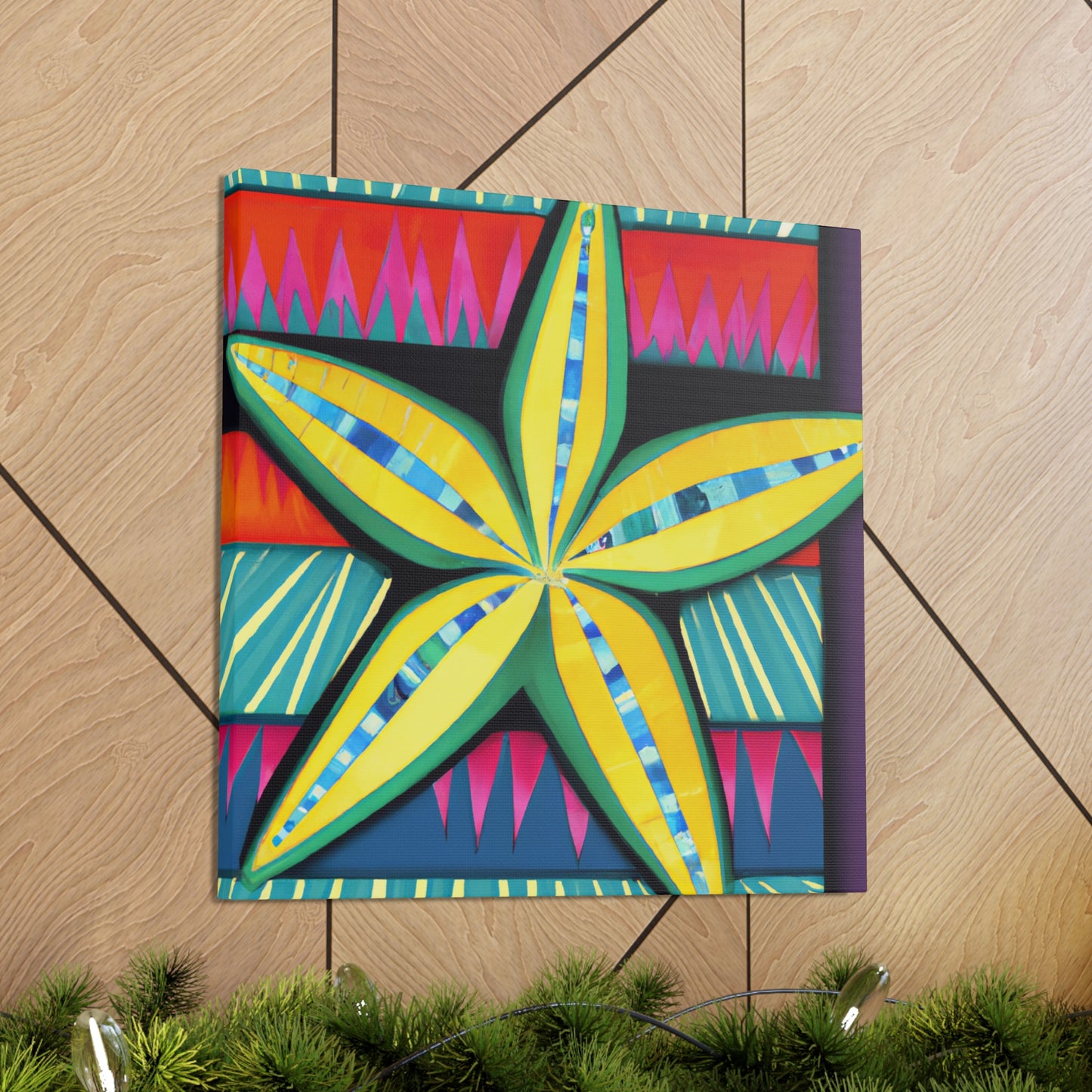 "Starfish on Midnight Beach" - Canvas