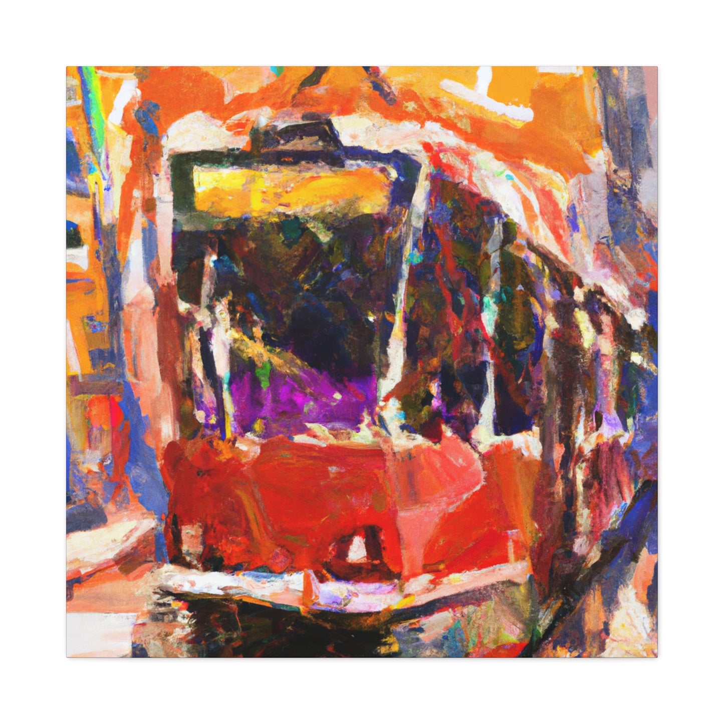 "Tram Ride to Freedom" - Canvas