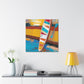 "Paddle Boarding Deco Style" - Canvas