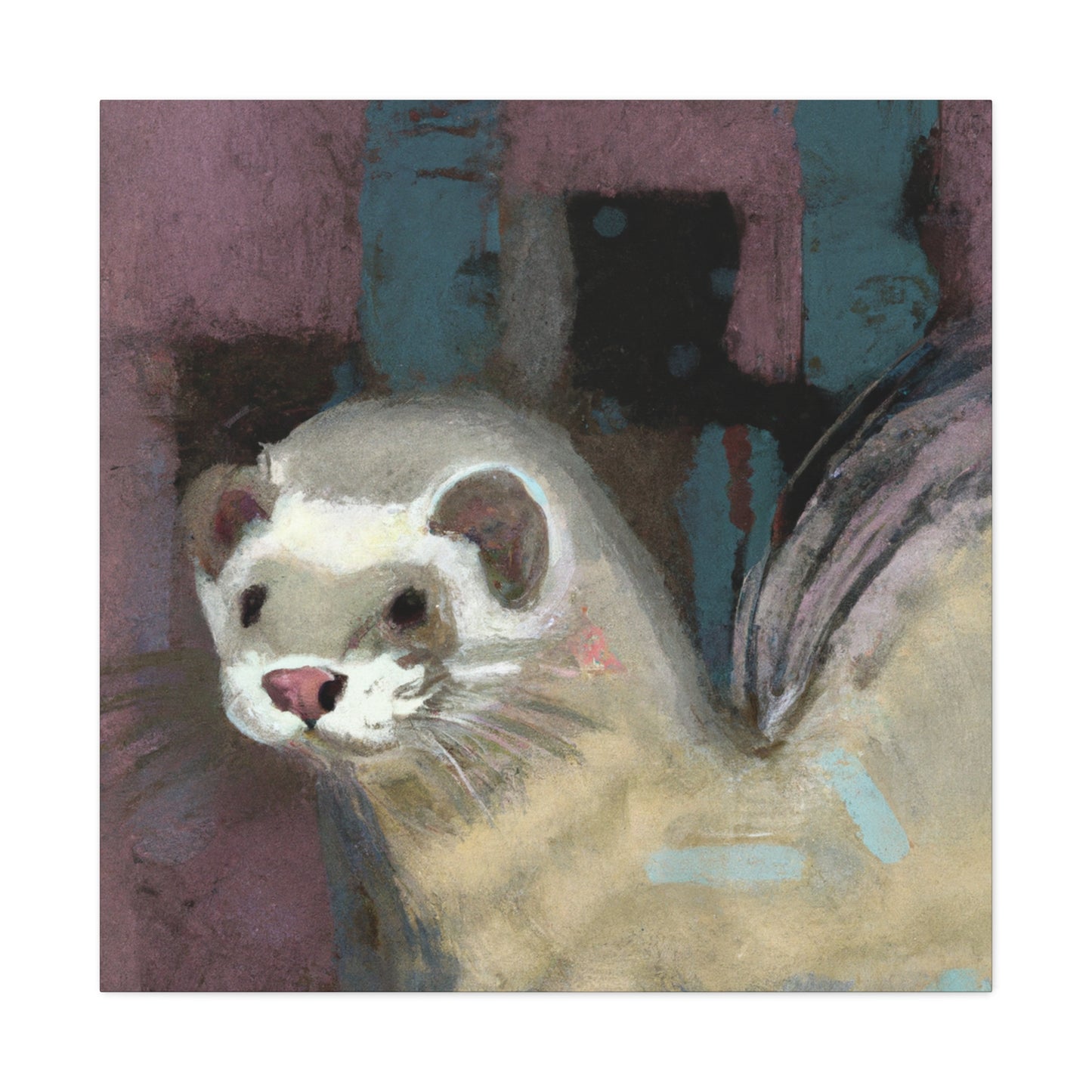 Ferret's Flurried Flight - Canvas