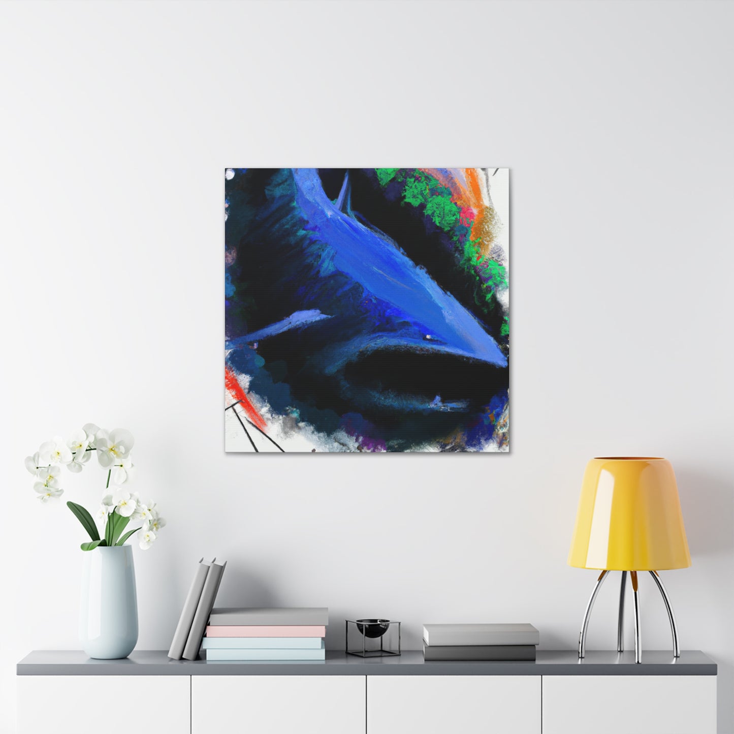 "Shark In Turbulence" - Canvas