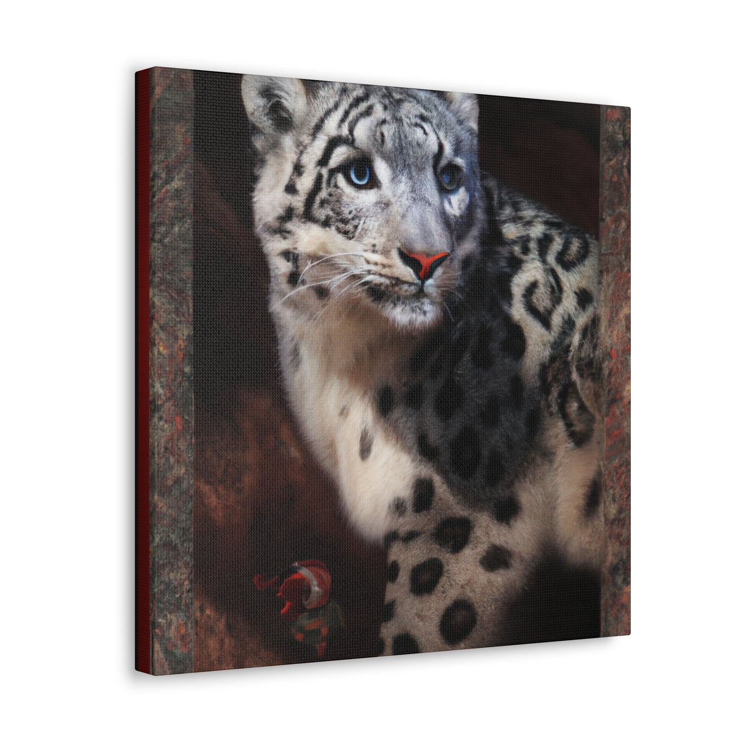 "Snow Leopard Reverie" - Canvas