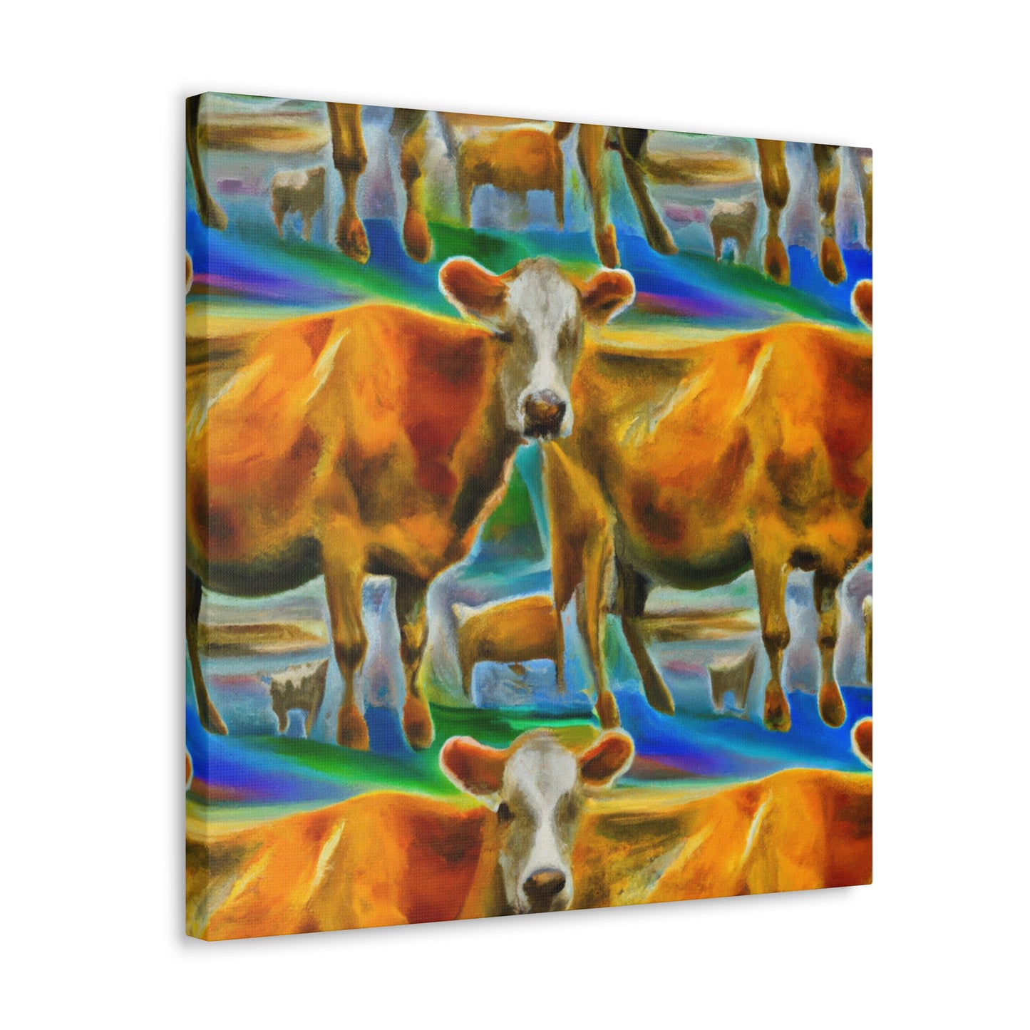 "Jersey Cows in Dreams" - Canvas