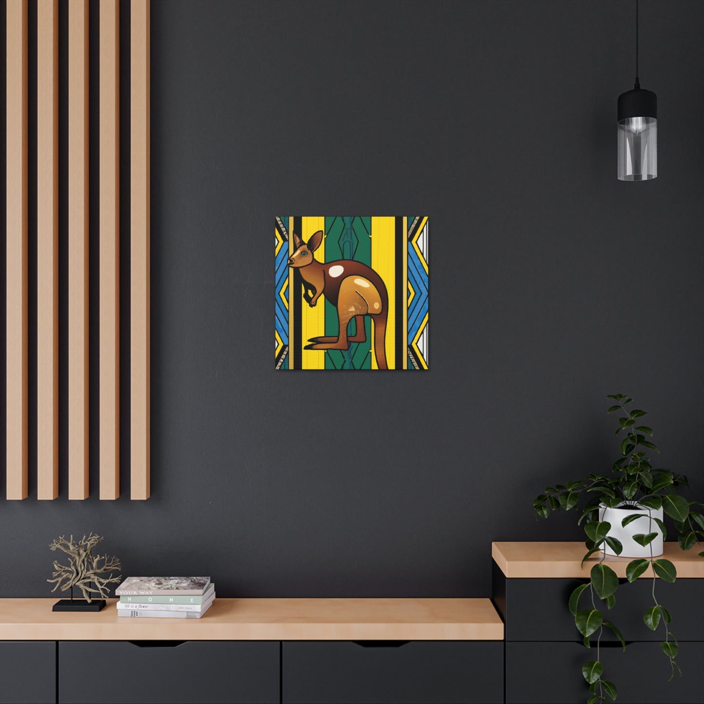 "Wallaby's Art Deco Drive" - Canvas