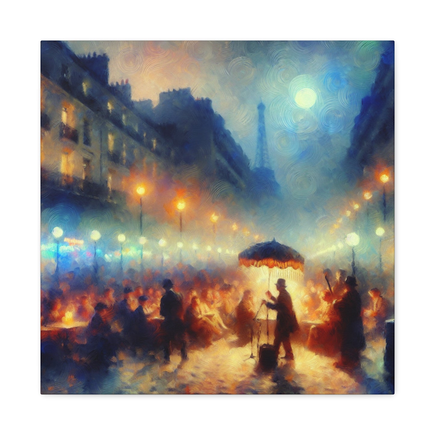 Whimsical Urban Serenade - Canvas