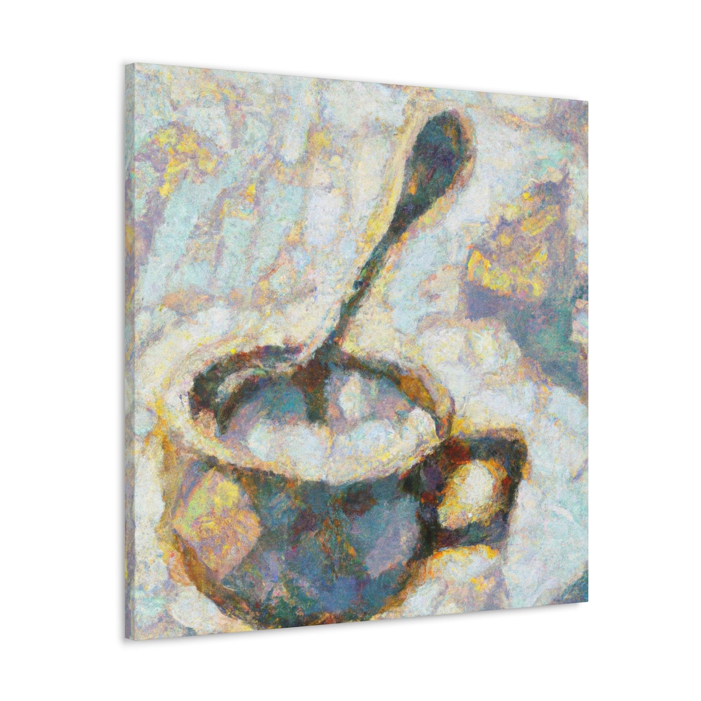 "Coffee Cup Impressionism" - Canvas