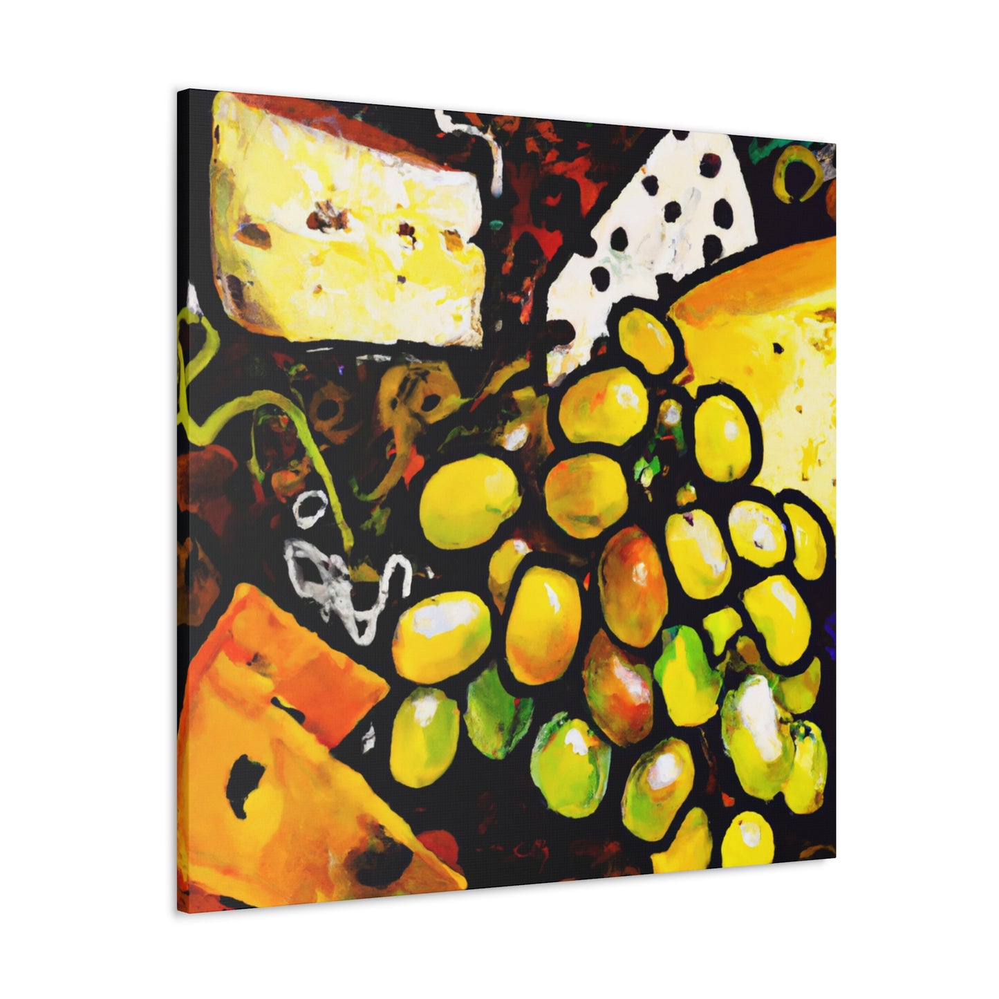 "Cheese and Grapes Melody" - Canvas