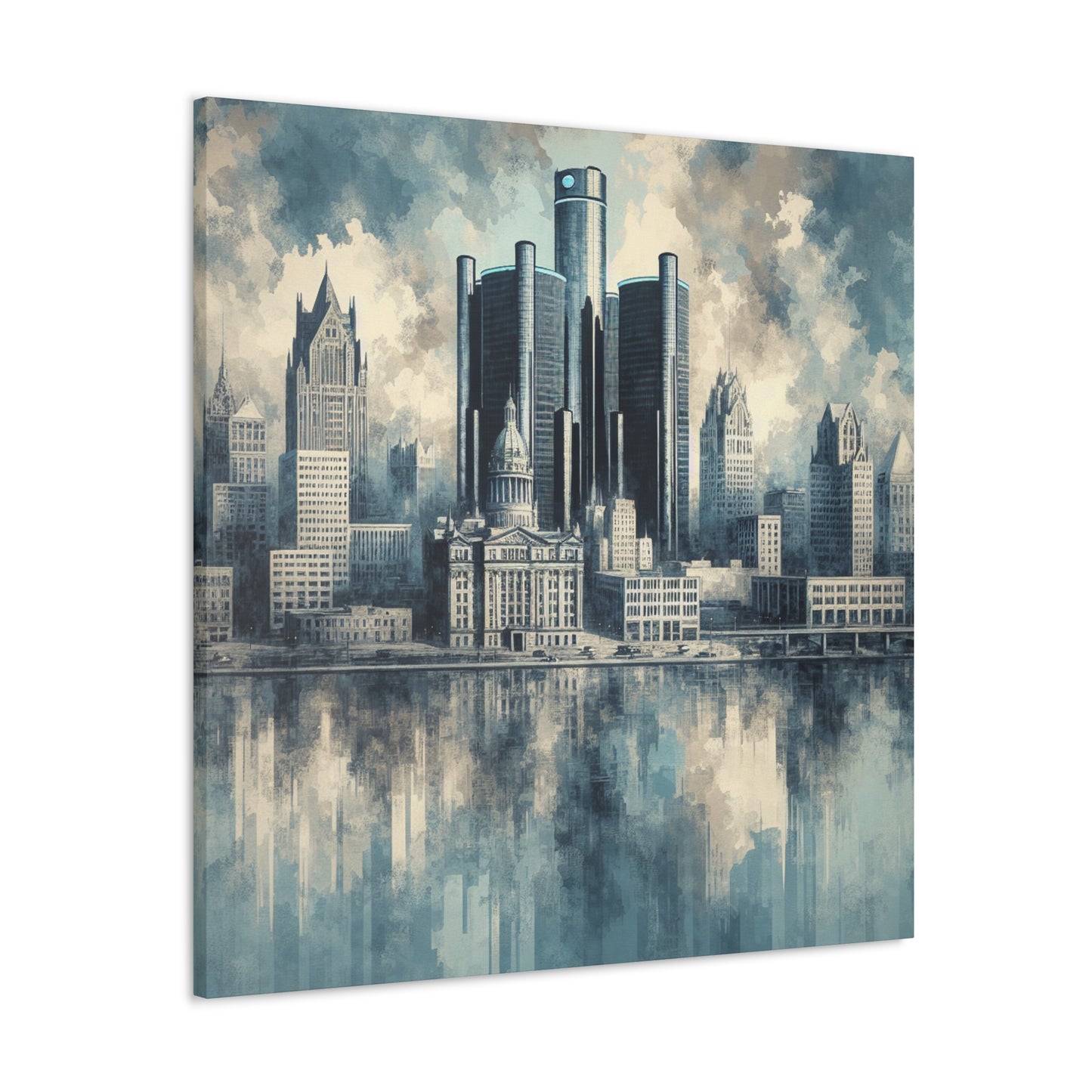 "Resplendent Detroit Reverie" - Canvas