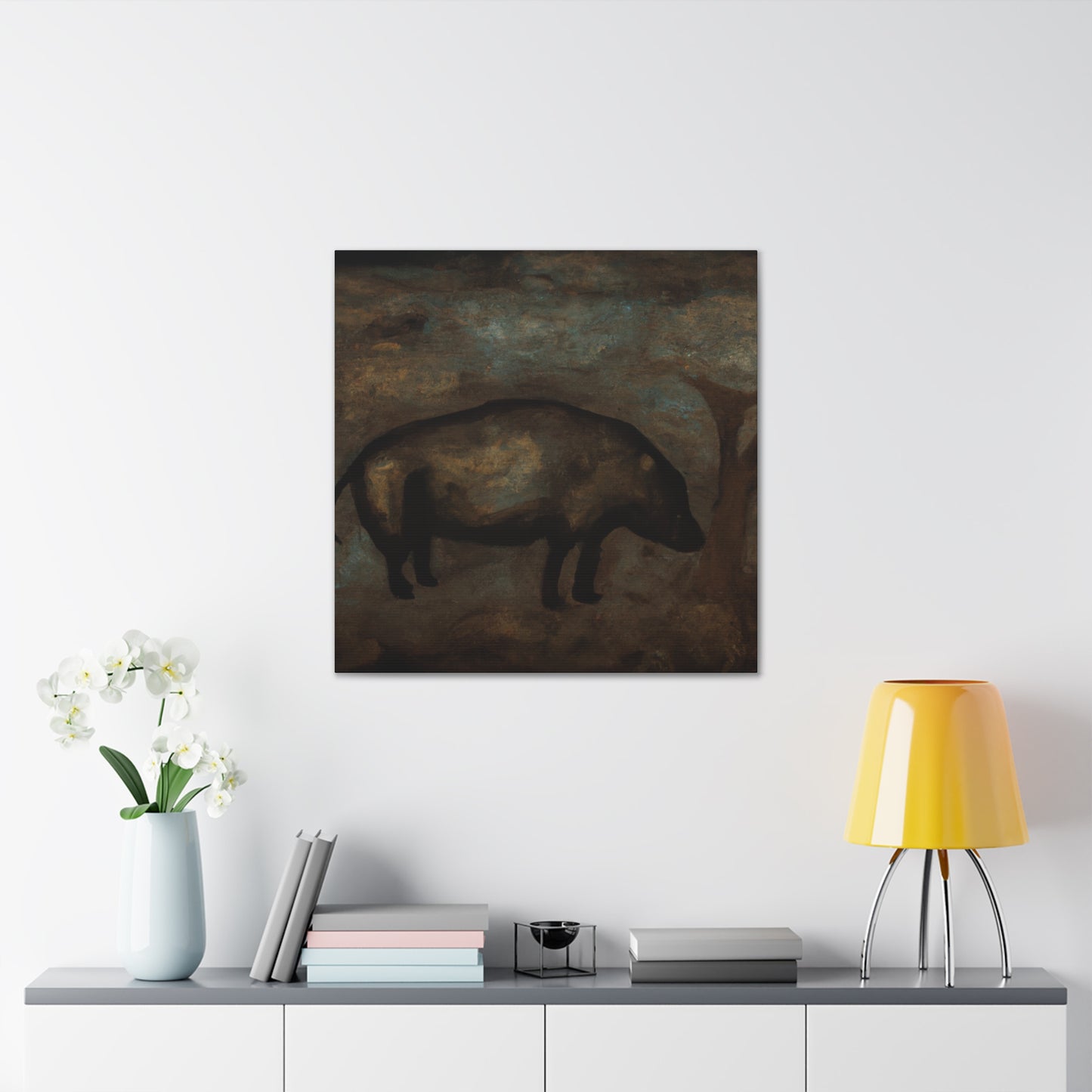 "Warthog in Turbulence" - Canvas