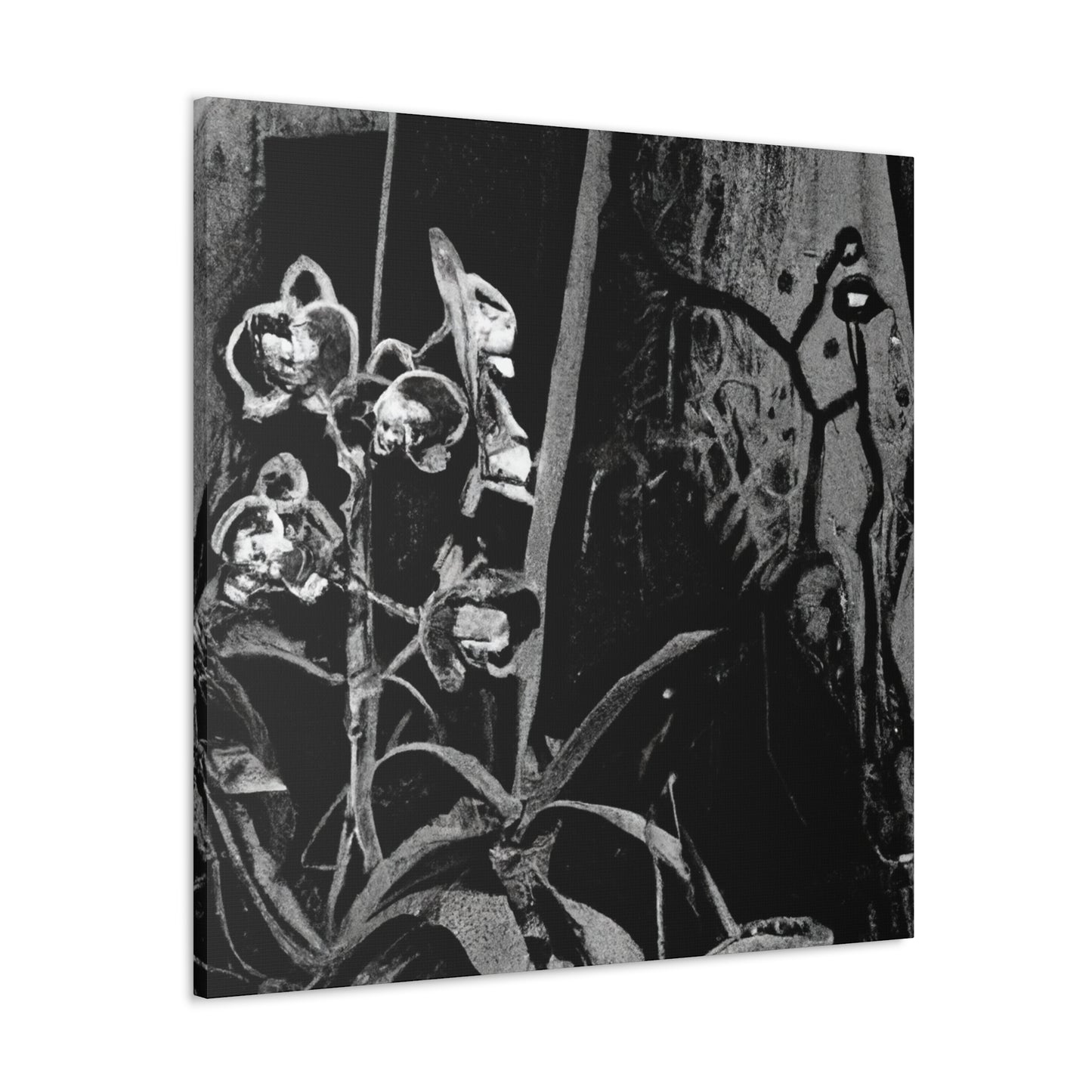 Orchids in Monochrome - Canvas