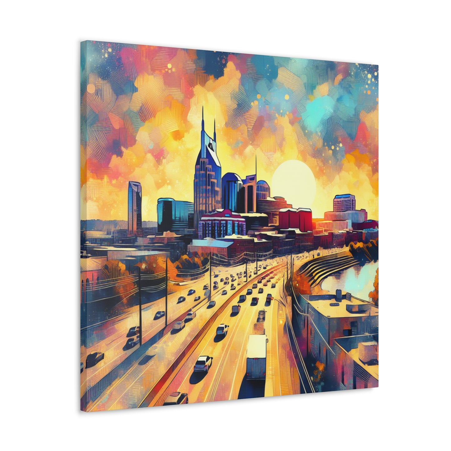 "Melodic City Colors" - Canvas