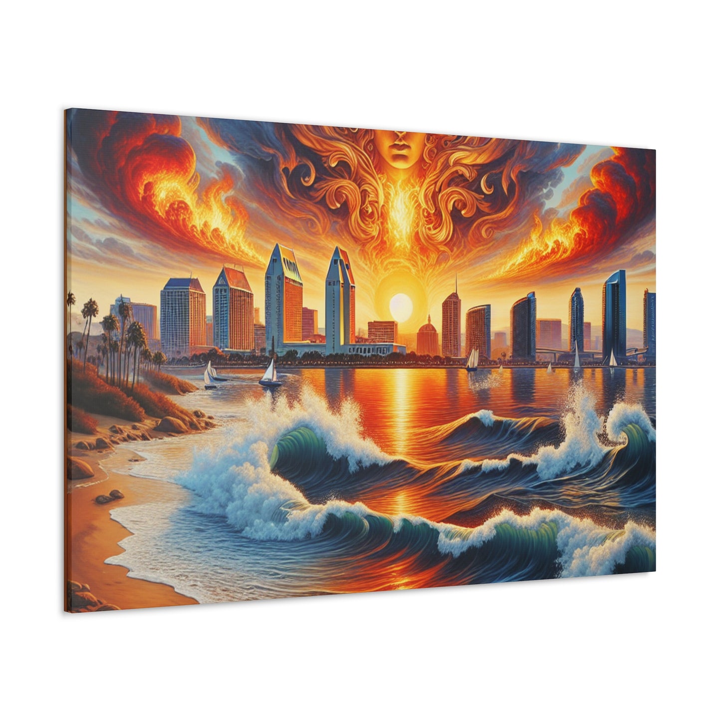 "Coastal Serenity: San Diego" - Canvas