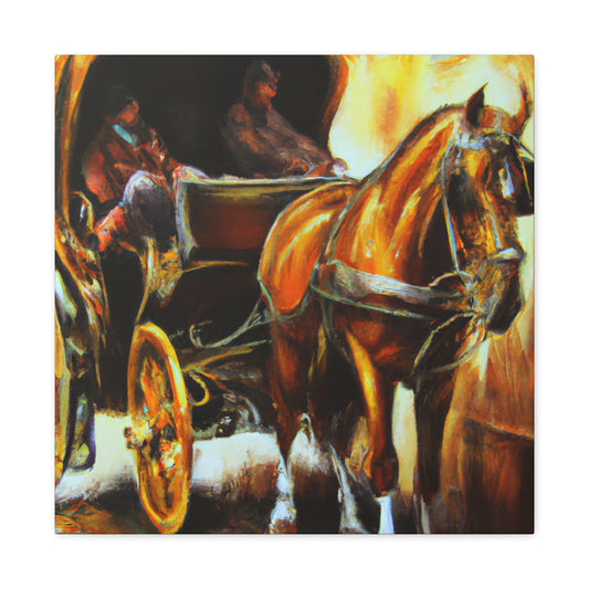 Horse and Carriage Journey - Canvas