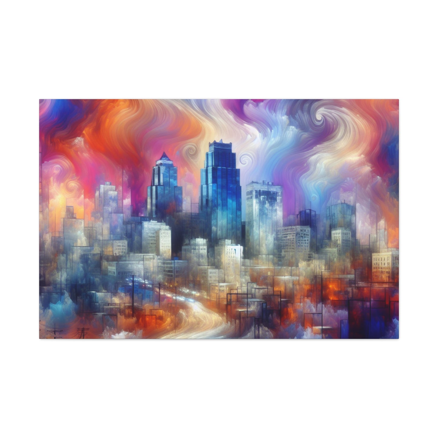 "Urban Symphony Unveiled" - Canvas